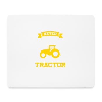 Tractor T-Shirt Geschenk Idee Weihnachten Lustig - Mousepad (Querformat) - Weiß - Vorne