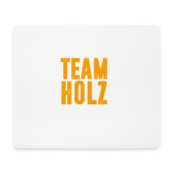 TEAM HOLZ / WALD / KETTENSÄGE / GESCHENK - Mousepad (Querformat) - Weiß - Vorne