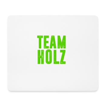 TEAM HOLZ / KETTENSÄGE / WALD / GESCHENK - Mousepad (Querformat) - Weiß - Vorne