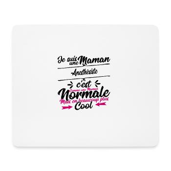 Maman Anesthésiste cadeau - Tapis de souris (format paysage) - blanc - Devant