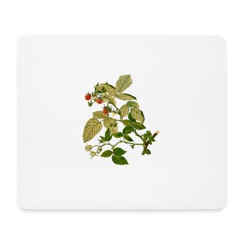 himbeere rasperry obst veggie gemuese fruits1 - Mousepad (Querformat) - Weiß - Vorne