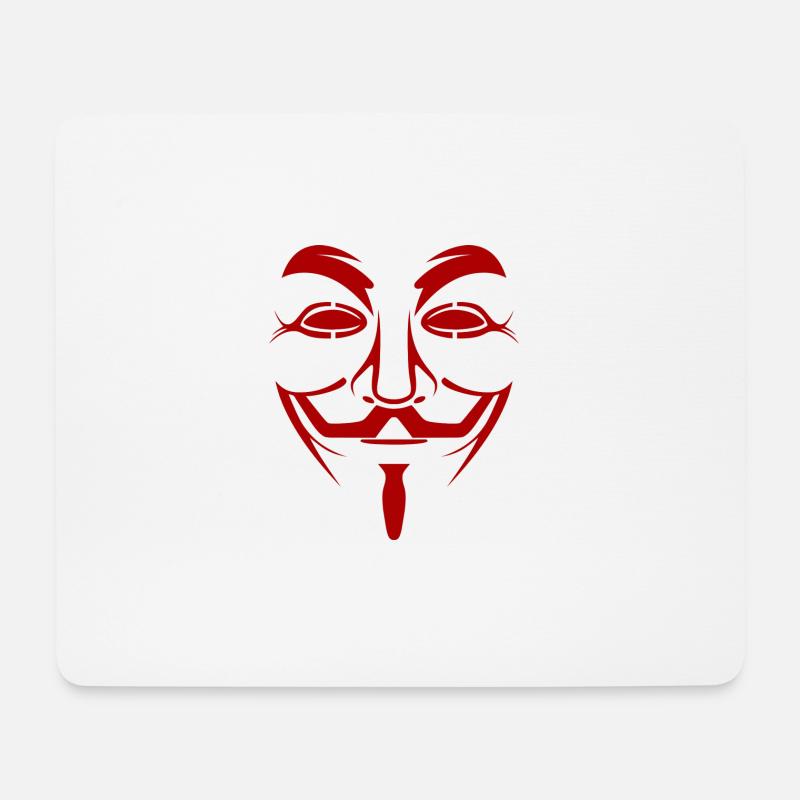 Guy Fawkes - Mousepad (Querformat) - Weiß