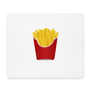 French fries gift idea - Mouse Pad (horizontal) - white - Front