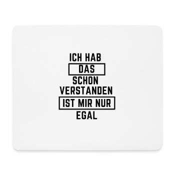ich habdas schon verstanden - Mousepad (Querformat) - Weiß - Vorne
