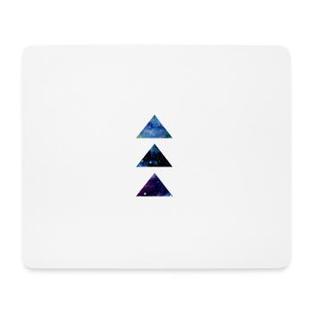 SPACE TRIANGLE - Mousepad (Querformat) - Weiß - Vorne
