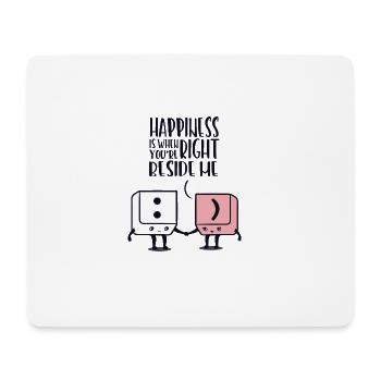 Bonne Saint Valentin cadeau amour de la Saint-Valentin - Tapis de souris (format paysage) - blanc - Devant