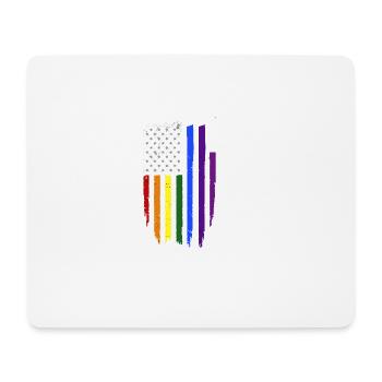 Gay Gay Lesbienne Gay Pride cadeau - Tapis de souris (format paysage) - blanc - Devant