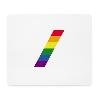 Arc-en-ciel / Arc-en-ciel / Paix / Fierté / Gay / LGBT - Tapis de souris (format paysage) - blanc - Devant