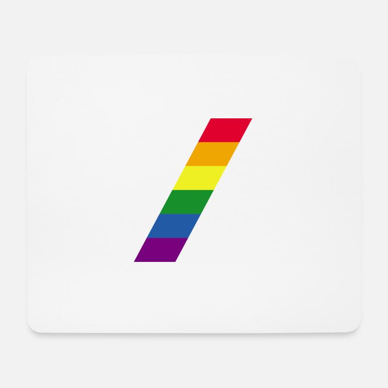Rainbow / Rainbow / Peace / Pride / Gay / LGBT - Mouse Pad (horizontal) - white