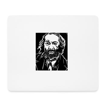 Bakunin - Mouse Pad (horizontal) - white - Front