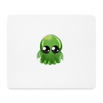 Super mignon Cthulhu - Tapis de souris (format paysage) - blanc - Devant