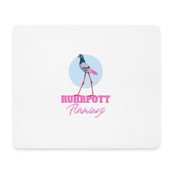 Ruhrpott Flamingo Ruhrgebiet Taube Geschenk - Mousepad (Querformat) - Weiß - Vorne