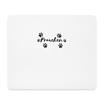 Frauchen Hundehalter Partnerdesign - Mousepad (Querformat) - Weiß - Vorne