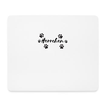 Herrchen Hundehalter Partnerdesign - Mousepad (Querformat) - Weiß - Vorne