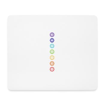 Kundalin Yoga 7 Chakras - Mousepad (Querformat) - Weiß - Vorne
