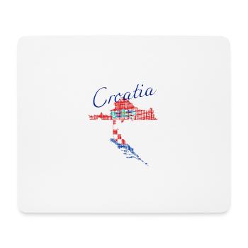 Croatia Flag - Mousepad (Querformat) - Weiß - Vorne