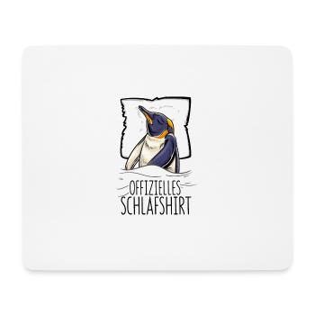 Offizielles Schlafshirt Pinguin Schlafanzug - Mousepad (Querformat) - Weiß - Vorne