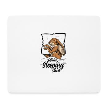 Offizielles Schlafshirt Hase Kaninchen Schlafanzug - Mousepad (Querformat) - Weiß - Vorne