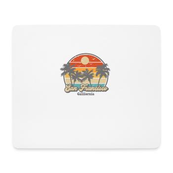 San Francisco California vintage retro - Mousepad (Querformat) - Weiß - Vorne