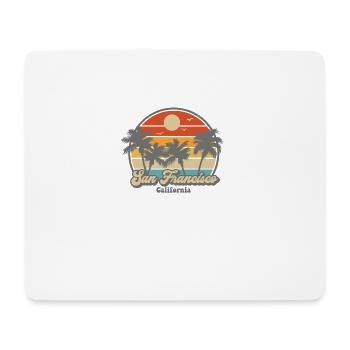San Francisco California vintage retro - Mousepad (Querformat) - Weiß - Vorne
