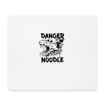 Schlange Danger Noodle Spruch lustig - Mousepad (Querformat) - Weiß - Vorne