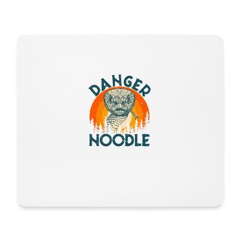 Schlange Danger Noodle Spruch lustig - Mousepad (Querformat) - Weiß - Vorne