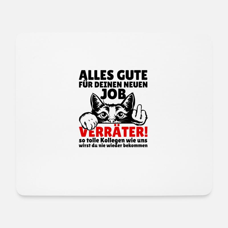 Jobwechsel Neuer Job Abschied Abschiedsgeschenk - Mousepad (Querformat) - Weiß