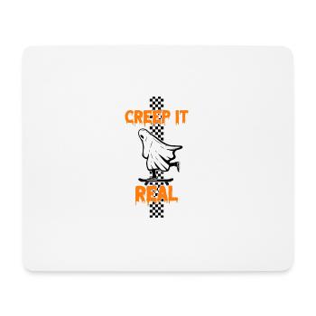 CREEP IT REAL Halloween Ghost - Mousepad (Querformat) - Weiß - Vorne