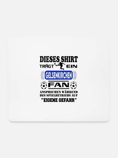 Stadt Fussball Fußball Fan Gelsenkirchen - Mousepad (Querformat) - Weiß