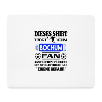 Stadt Fussball Fußball Fan Bochum - Mousepad (Querformat) - Weiß - Vorne