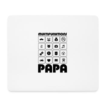 Cadeau multifonction pour la fête des pères à papa - Tapis de souris (format paysage) - blanc - Devant