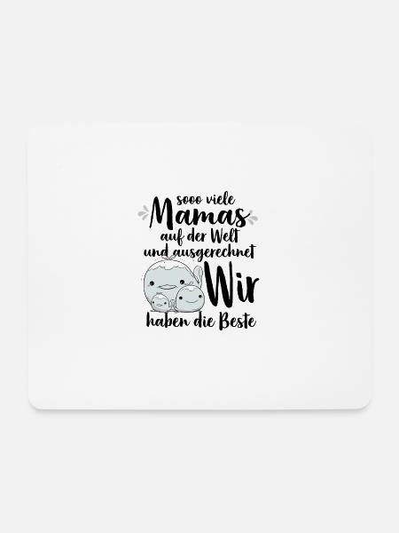 So viele Mamas auf der Welt Muttertag Geschenk - Mousepad (Querformat) - Weiß