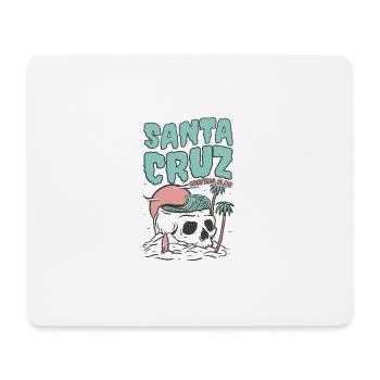 Santa Cruz Californie vintage rétro Surfing City - Tapis de souris (format paysage) - blanc - Devant