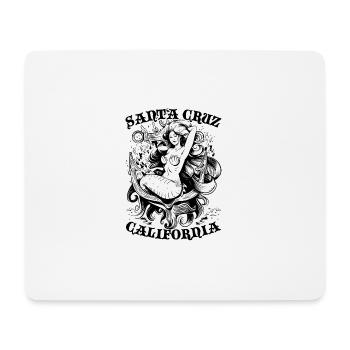 Santa Cruz Californie vintage rétro Surfing City - Tapis de souris (format paysage) - blanc - Devant