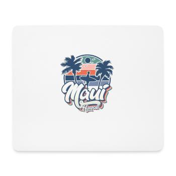Maui Hawaii Surfing 70s Beach Retro Vintage - Mouse Pad (horizontal) - white - Front
