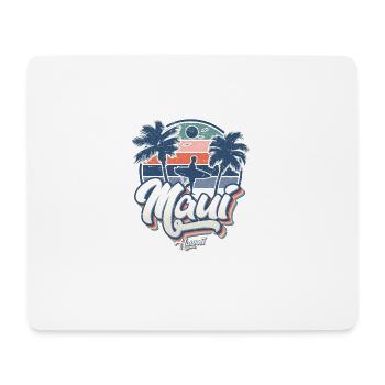 Maui Hawaii Surfing 70s Beach Retro Vintage - Mouse Pad (horizontal) - white - Front