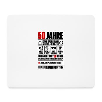 50. Geburtstag Männer Frauen Lustig 50 Jahre - Mousepad (Querformat) - Weiß - Vorne