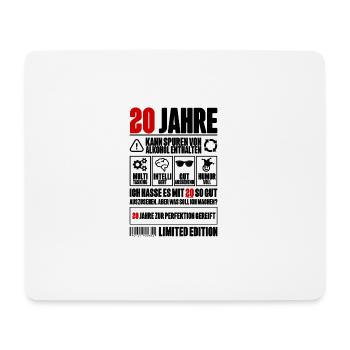 20. Geburtstag Männer Frauen Lustig 20 Jahre - Mousepad (Querformat) - Weiß - Vorne