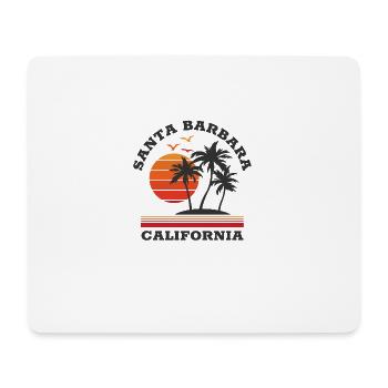 Santa Barbara Californien Surfer Sommer Retro - Mousepad (Querformat) - Weiß - Vorne