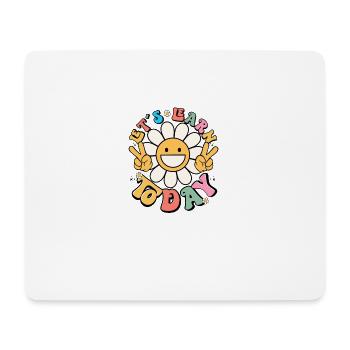 Let´s learn today - Lehrerin Lehrer Spruch lustig - Mousepad (Querformat) - Weiß - Vorne