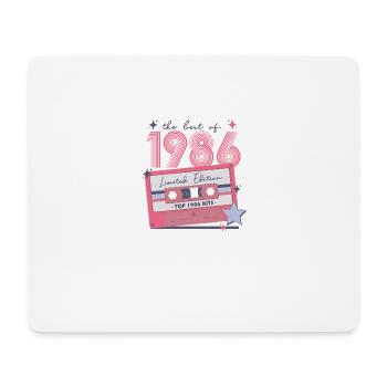 1986 Birthday born in 1986 Retro Vintage - Mouse Pad (horizontal) - white - Front