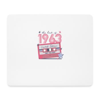 1963 Birthday born in 1963 Retro Vintage - Mouse Pad (horizontal) - white - Front