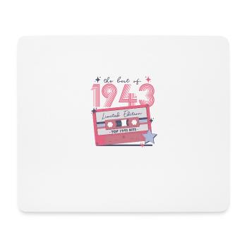1943 Anniversaire né en 1943 Retro Vintage - Tapis de souris (format paysage) - blanc - Devant