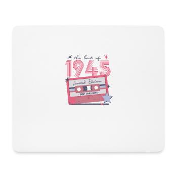 1945 Birthday Born in 1945 Retro Vintage - Mouse Pad (horizontal) - white - Front