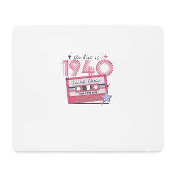 1940 Birthday Born in 1940 Retro Vintage - Mouse Pad (horizontal) - white - Front