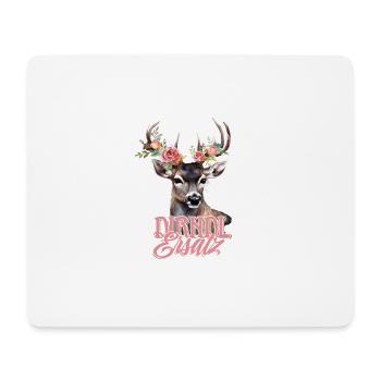 Dirndl Remplacement Cerf Cerf Bois Roses - Tapis de souris (format paysage) - blanc - Devant