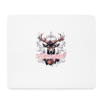 Lausmadl Mädchen Damen Trachtenshirt Kind Madl - Mousepad (Querformat) - Weiß - Vorne