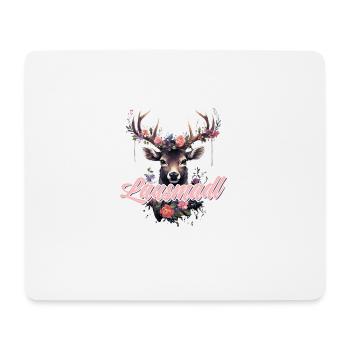 Lausmadl Mädchen Damen Trachtenshirt Kind Madl - Mousepad (Querformat) - Weiß - Vorne