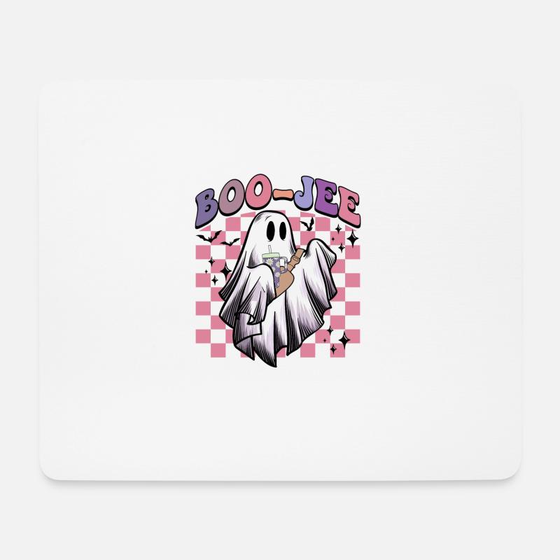 Boo Jee Boojee Halloween lustig Geist Kostüm - Mousepad (Querformat) - Weiß