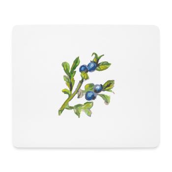 heidelbeere 2 - Mousepad (Querformat) - Weiß - Vorne